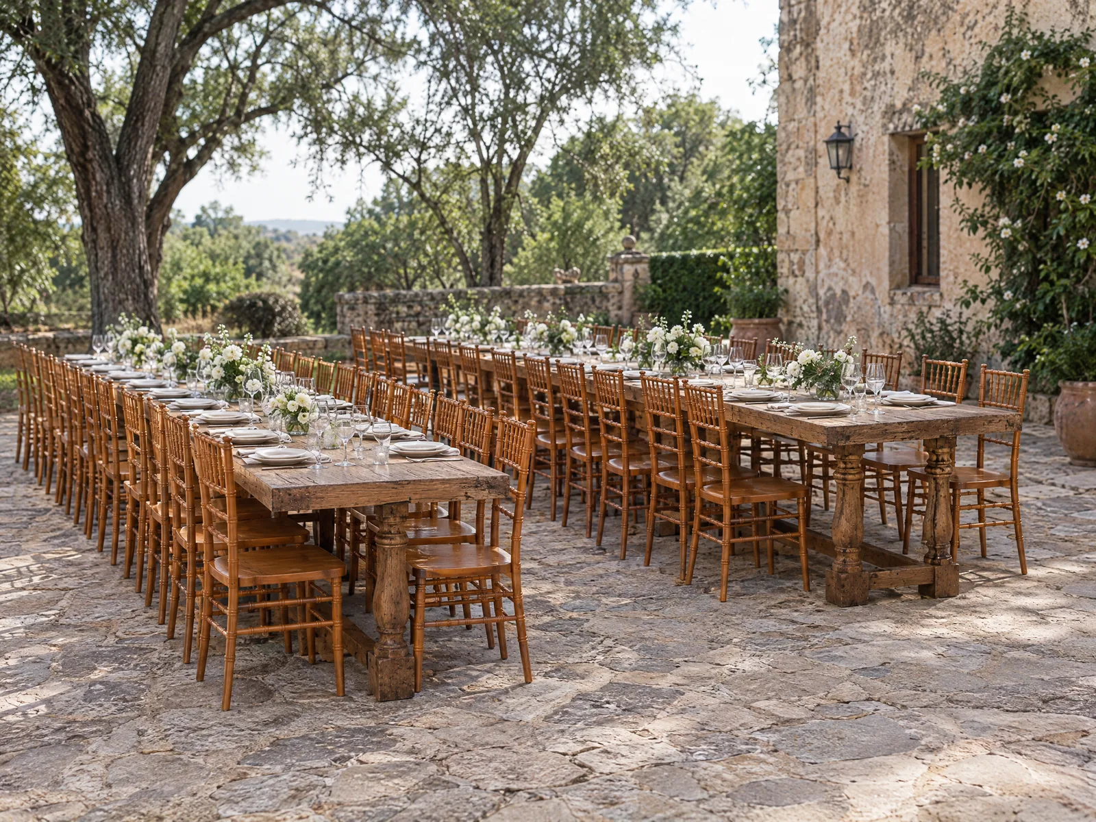 Montaje del paquete Banquete Madera