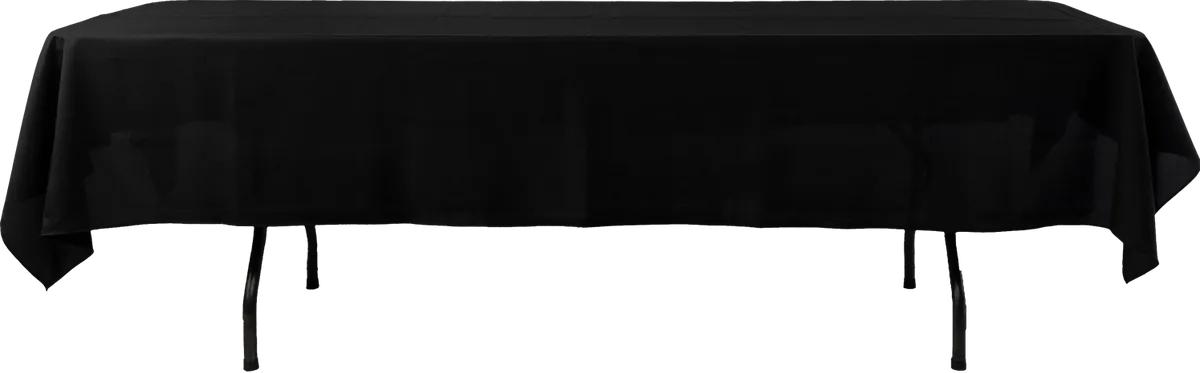 Mantel Rectangular Negro Tablón
