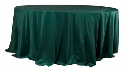 Mantel Redondo Verde Esmeralda