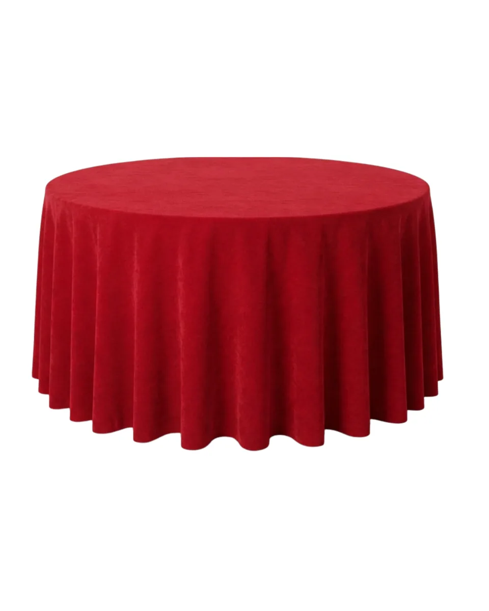 Mantel Redondo Rojo Panilla