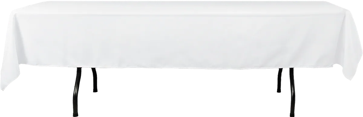 Mantel Rectangular Blanco Tablon